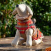 Autumn Check Tweed Coat with easy Harness